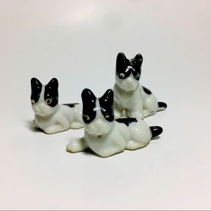 Vintage Boston Terrier Figurine Set